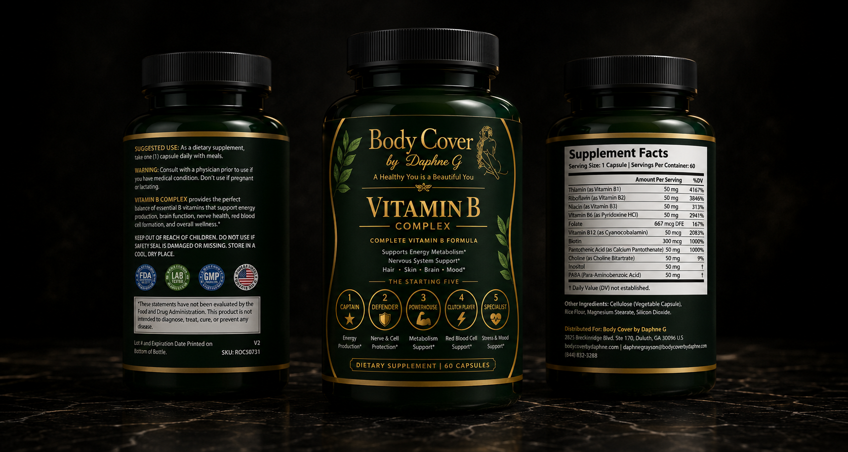 Vitamin B Complex – Energy & Nervous System Support