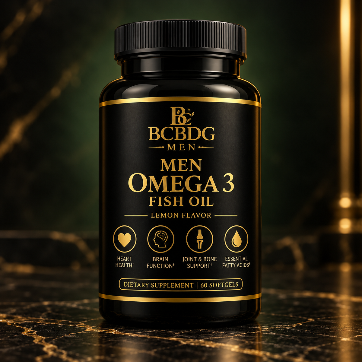 Men Omega 3 Fish Oil – Lemon Flavor