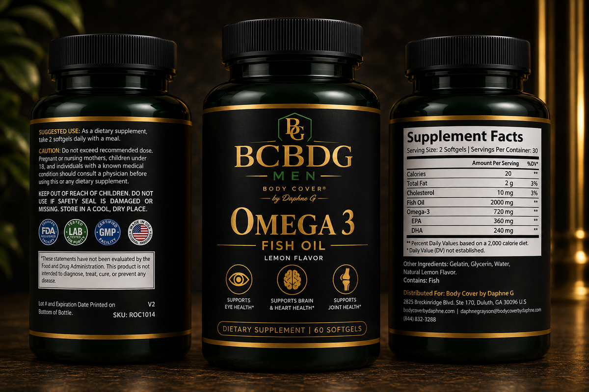 Men Omega 3 Fish Oil – Lemon Flavor
