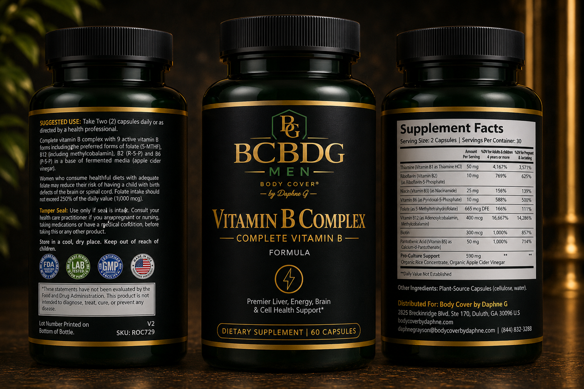 Men Vitamin B Complex – Complete Vitamin B Formula